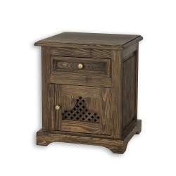 Szafka nocna woskowana boho COM 17 - CARBONE