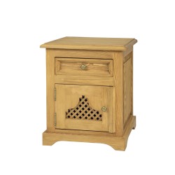 Szafka nocna woskowana boho COM 17 - CARBONE
