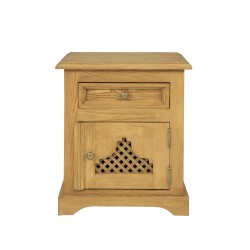 Szafka nocna woskowana boho COM 17 - CARBONE