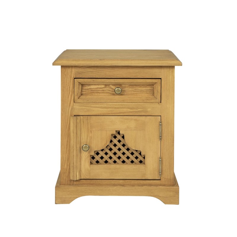 Szafka nocna woskowana boho COM 17 - CARBONE