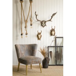 Rustykalna lampa sznurowa komplet