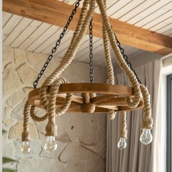 Lampa sznurowa KOŁO VINTAGE