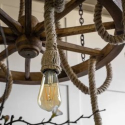 Lampa sznurowa KOŁO VINTAGE