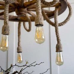 Lampa sznurowa KOŁO VINTAGE