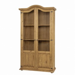 Przeszklona witryna drewniana VIT 112 SLIM