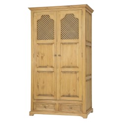 Drewniana szafa w stylu boho SZY 07 /A – CARBONE