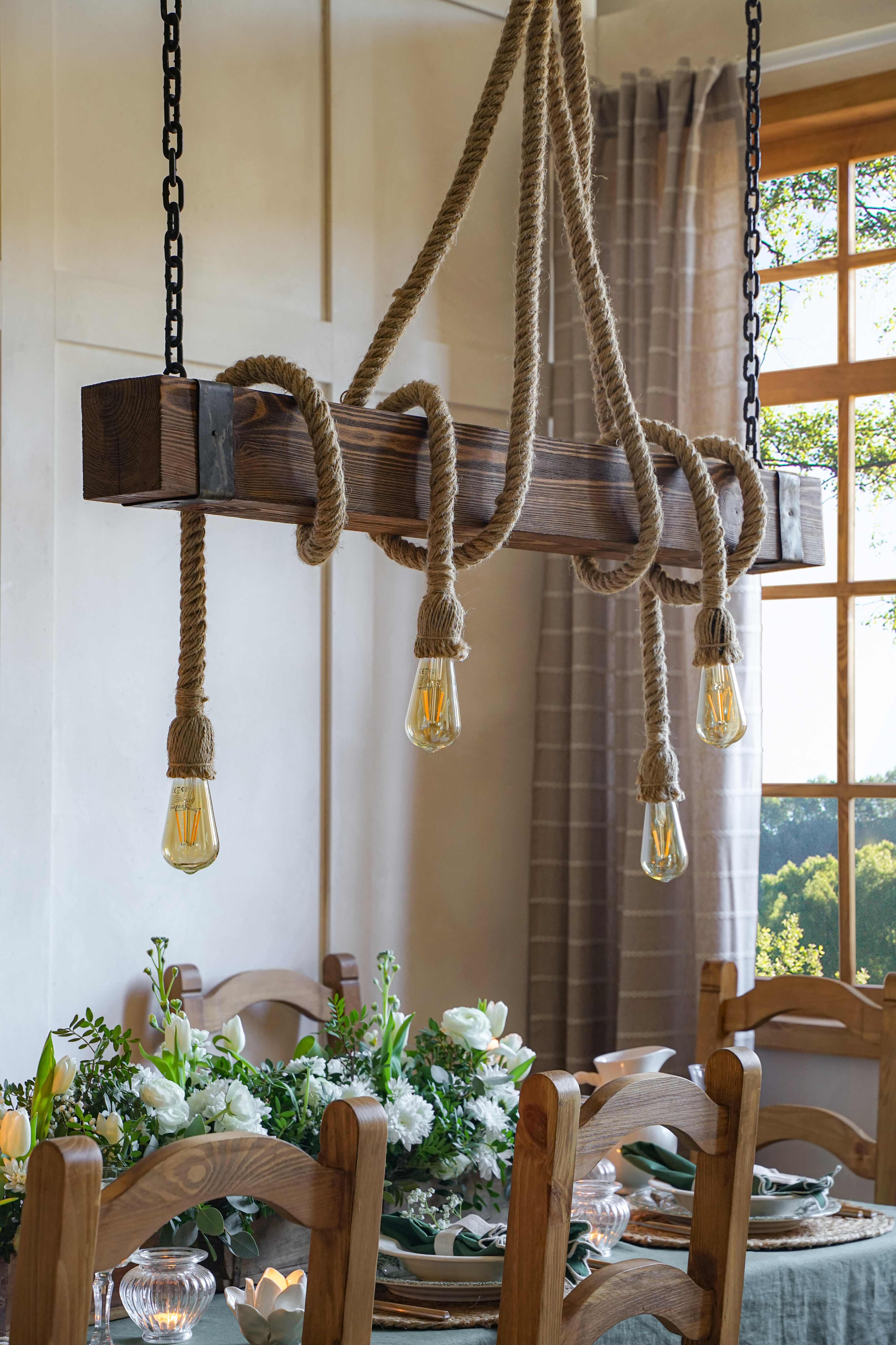 lampa-drewniana-wisząca-belka-rustykalna-lampa-oświetlenie